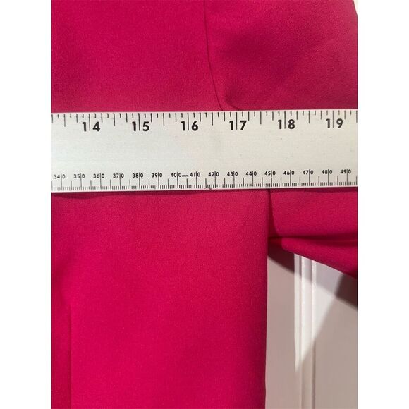 Michael Kors Electric Pink Cropped Blazer Jacket M NWT Bold Power Look Office - Picture 7 of 9